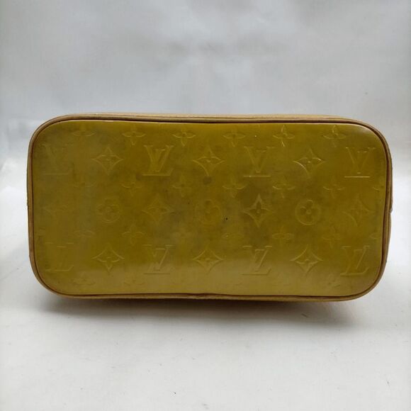 Authentic Louis Vuitton LV Vtg 1999 Yellow Vernis Leather Houston Handbag *FLAWS - Picture 6 of 14